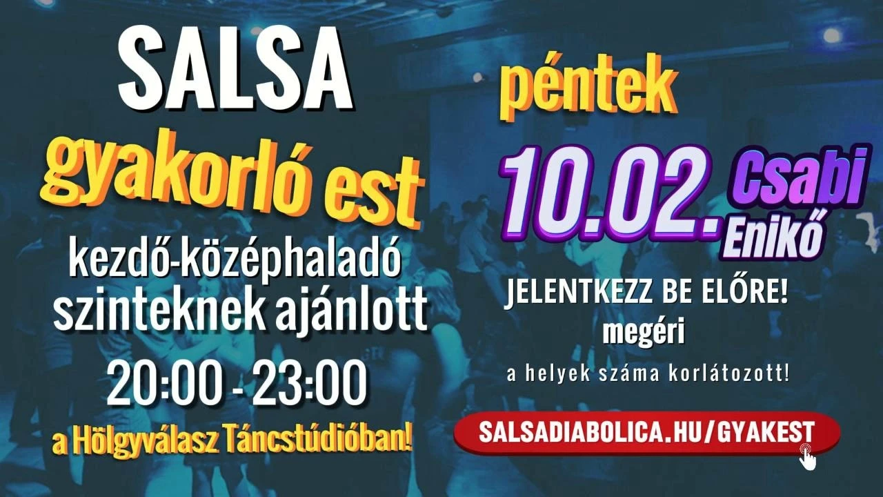 Salsa ANFÄNGER-MITTELSTUFE Übungsabend am Freitag